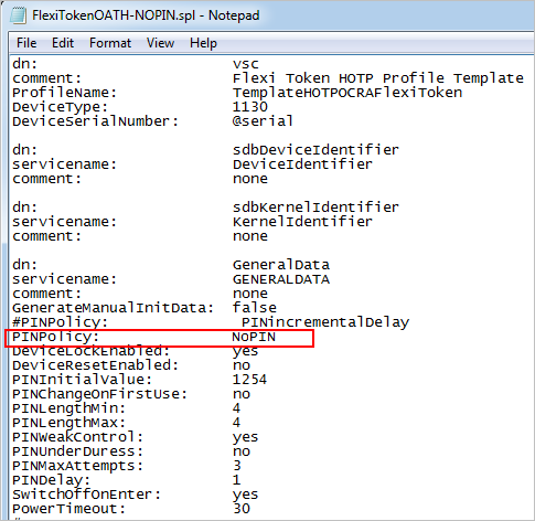Modify an Initialization Profile ActivID Device Initialization Tool